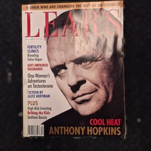 Lear's Magazine Featuring Anthony Hopkins